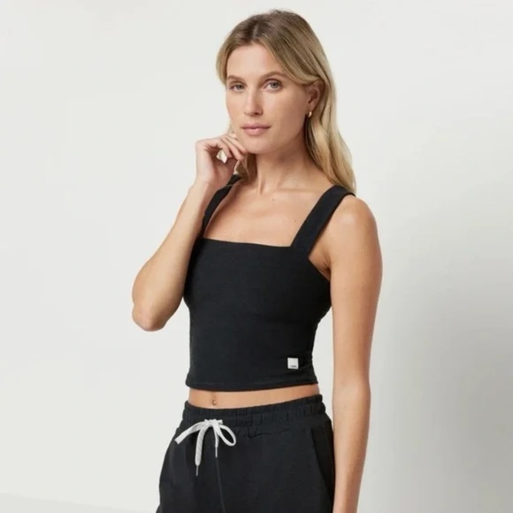 Vuori Elevation Square Neck Tank | XS Black